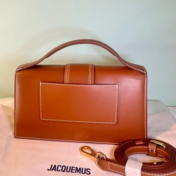 Jacquemus Le Bambino Bag – Tan Brown with Contrast Stitching (Brand New) - Picture 4 of 12